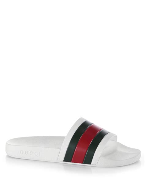 gucci pursuit 72 white slide|Gucci slides pursuit 72.